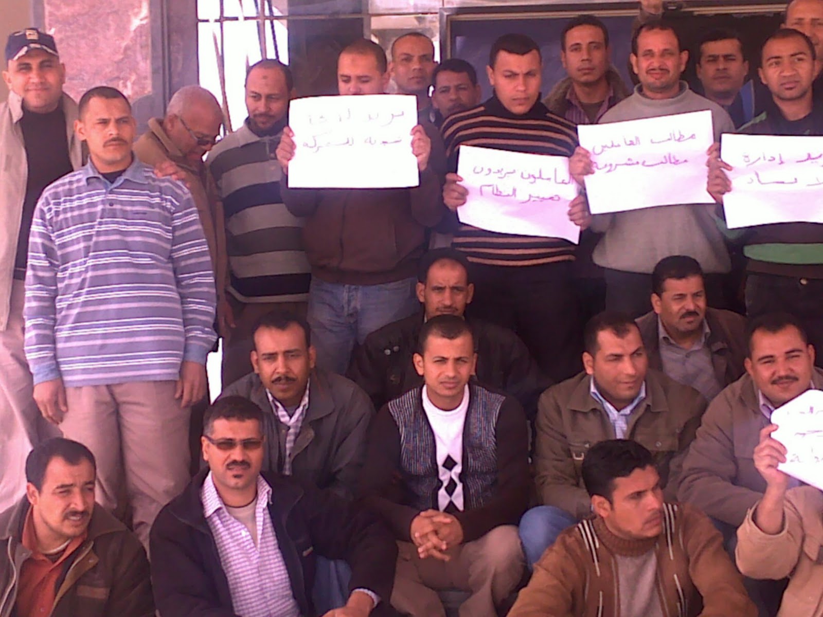 اعتصام سائقى السرفيس امام مجلس الوزراء