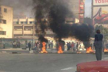 غلق شارع البحر الأعظم بالجيزة مجددا بعد فتحه للمارة