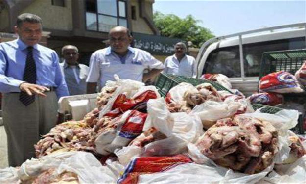 إعدام 20 طن لحوم فاسدة بالجيزة