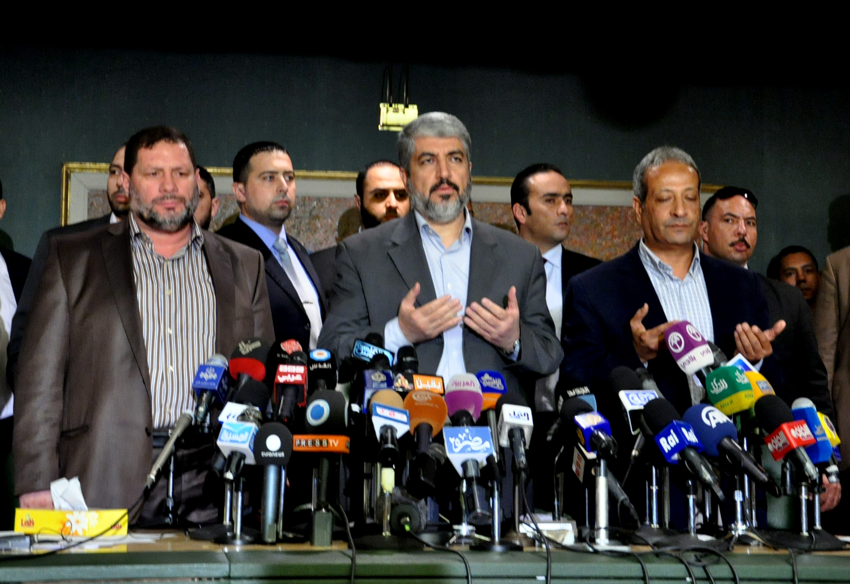 مؤتمر خالد مشعل بنقابة الصحفيين