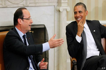 أوباما وأولاند يؤكدان التزامهما المشترك بمكافحة الإرهاب في شمال أفريقيا