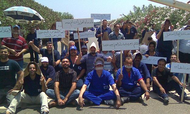 اعتصام 70عامل بالمصرية لتجارة الجملة للمطالبة بإقالة رئيس الشركة