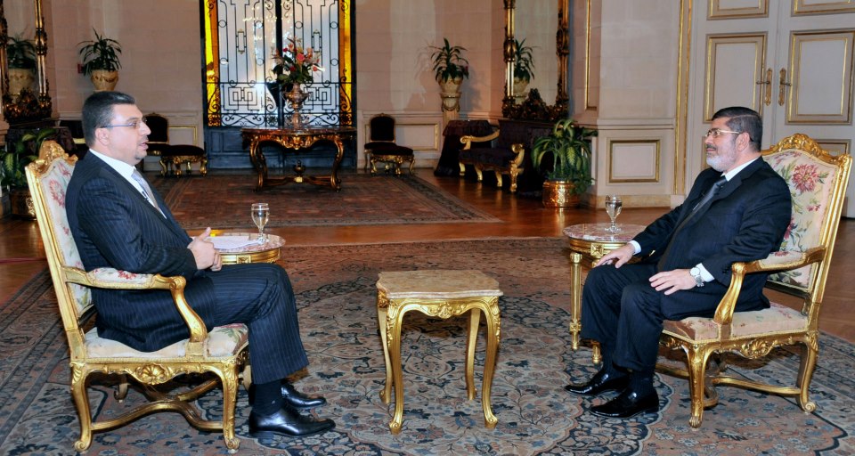 الرئيس مرسي:أنا رئيس لكل المصريين وأتحمل مسئولية أى قرار