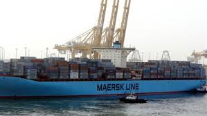 “ايما ” اكبر سفن الحاويات بميرسك لاين تعود للخدمة قريبا بعد اصلاح غرفة المحركات