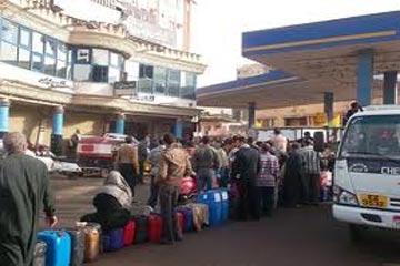 اشتباكات بين السائقين والأهالى ببني سويف بسبب أزمة السولار