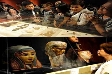 وصول 9 طرود أثار مصرية بعد عرضها فى اليابان