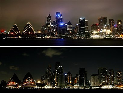 اليوم العالم يغرق في الظلام احتفالات بـ” ساعة الأرض”