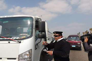 مديرية امن الجيزة تستخدم مدرعات مصفحة لتأمين الطرق