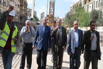 محافظ القاهرة يتفقد محور طه حسين ومترو الأنفاق بمصر الجديدة