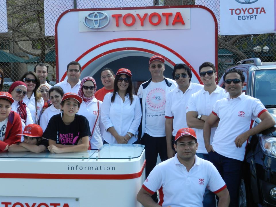 “تويوتا ايجيبت” تشارك فى مهرجان مكافحة سرطان الثدى بنادى الجزيرة