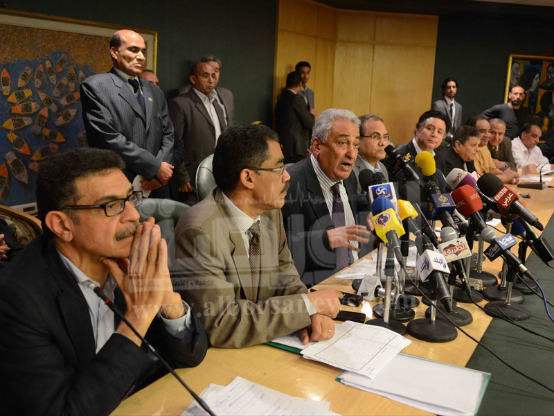 مؤتمر النقباء فى نقابة الصحفيين