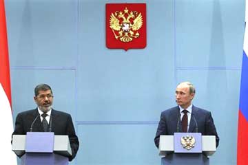 مرسى :بحثت مع الروس زيادة امدادات الحبوب والحصول على قرض