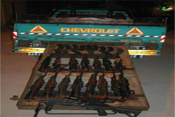 احباط محاولة تهريب أسلحة بنطاق الجيش الثانى الميدانى