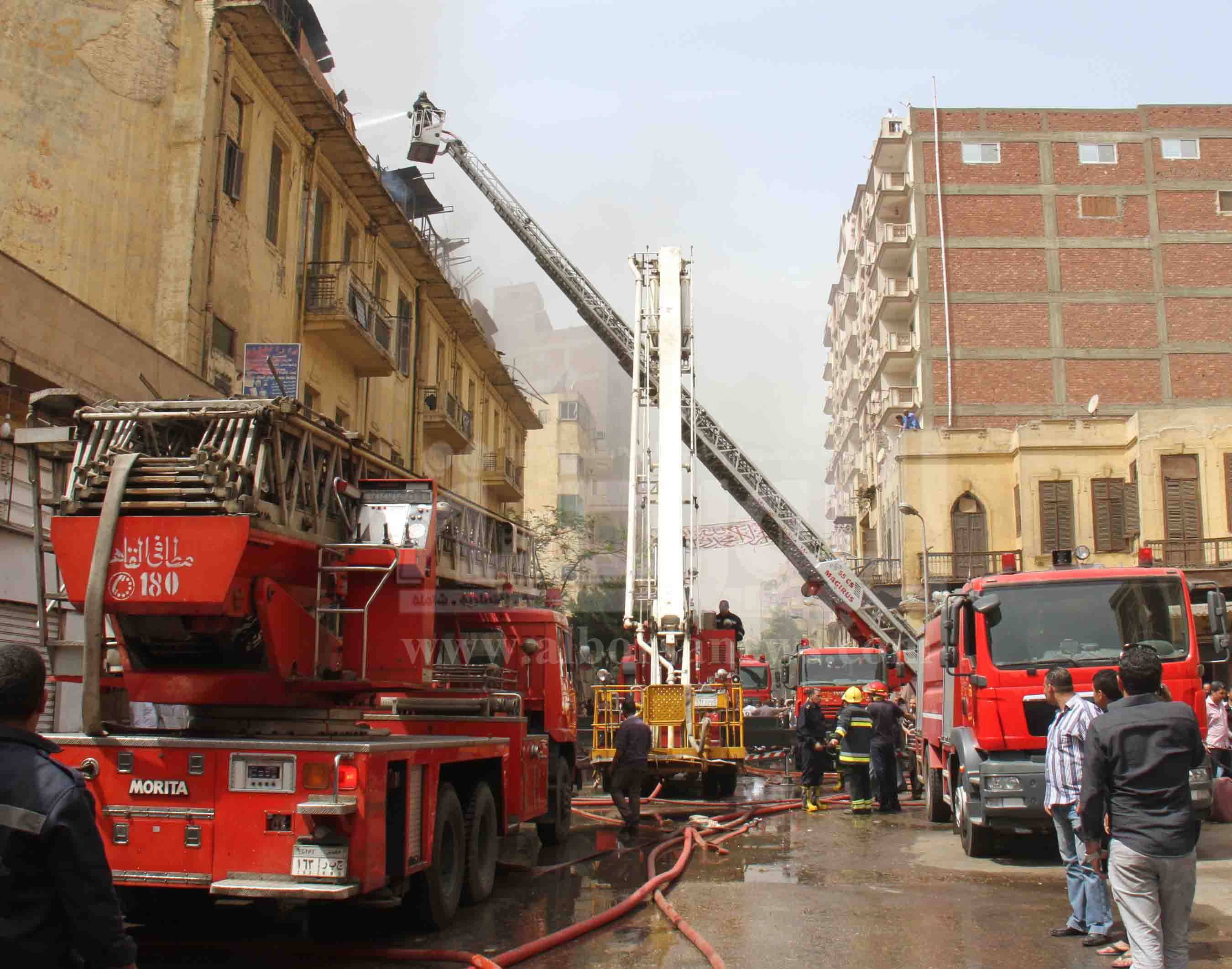 حريق مصنع الاسفنج بعابدين