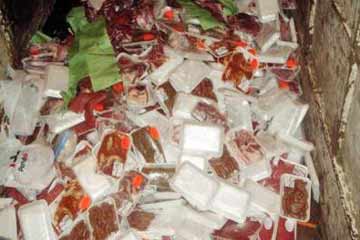 ضبط 868 كجم لحوم فاسدة في حملة علي منطقة المطرية والمرج