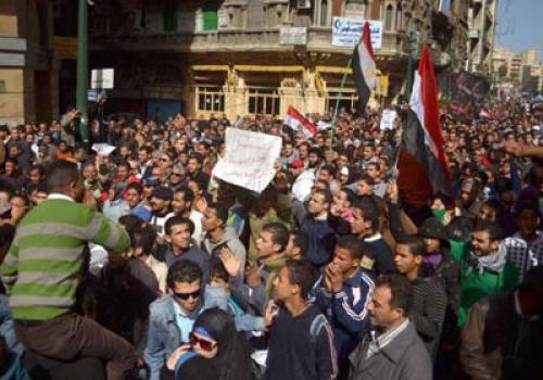 وقفة احتجاجية لاغلاق مصنع اسود الكربون بالاسكندرية