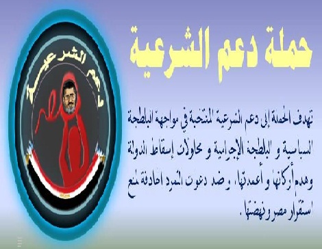 حملة دعم الشرعية تقيم مؤتمرا لدعم “مرسى” بجنوب القاهرة
