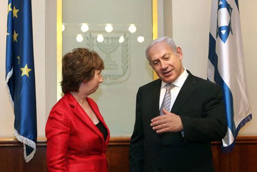 نتنياهو ل أشتون: مستعدون لمفاوضات دون شروط مسبقة مع الفلسطينيين