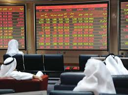 المؤشر القطري يتحول الى اللون الاحمر فى منتصف التعاملات