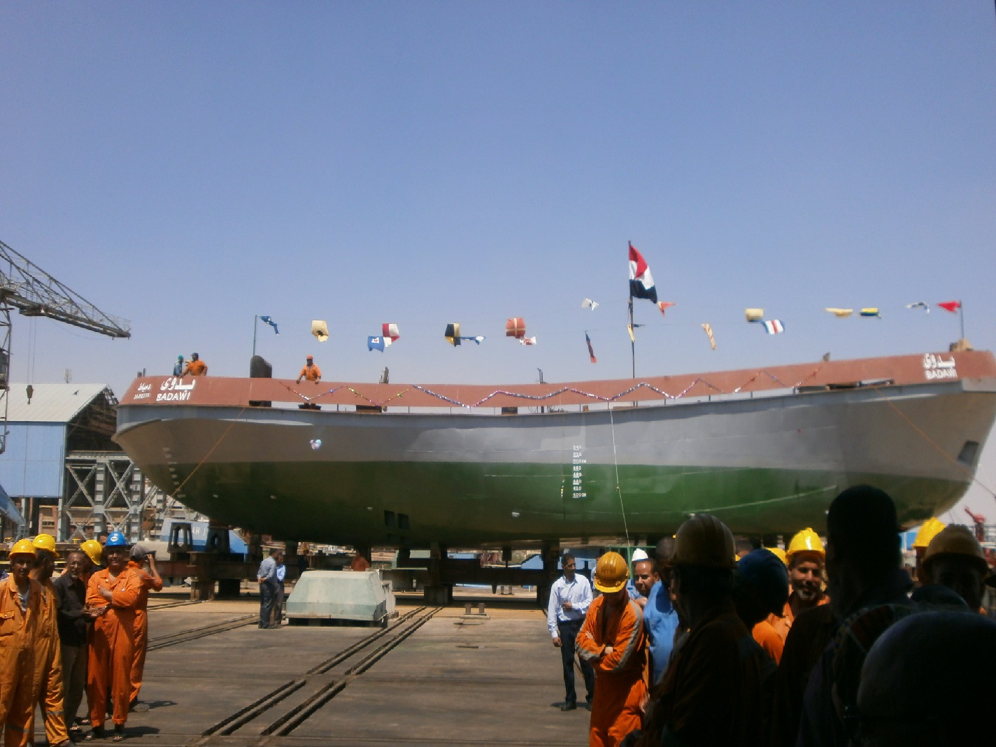 هيئة ميناء دمياط  تدشن قاطرة جديدة لاعمال القطر والانقاذ