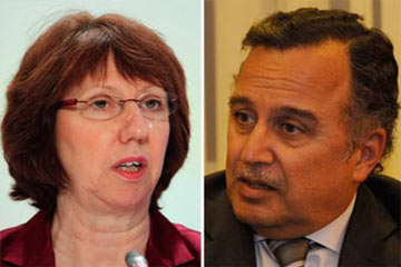 كاترين آشتون تبحث مع وزير الخارجية تطورات الاوضاع في مصر