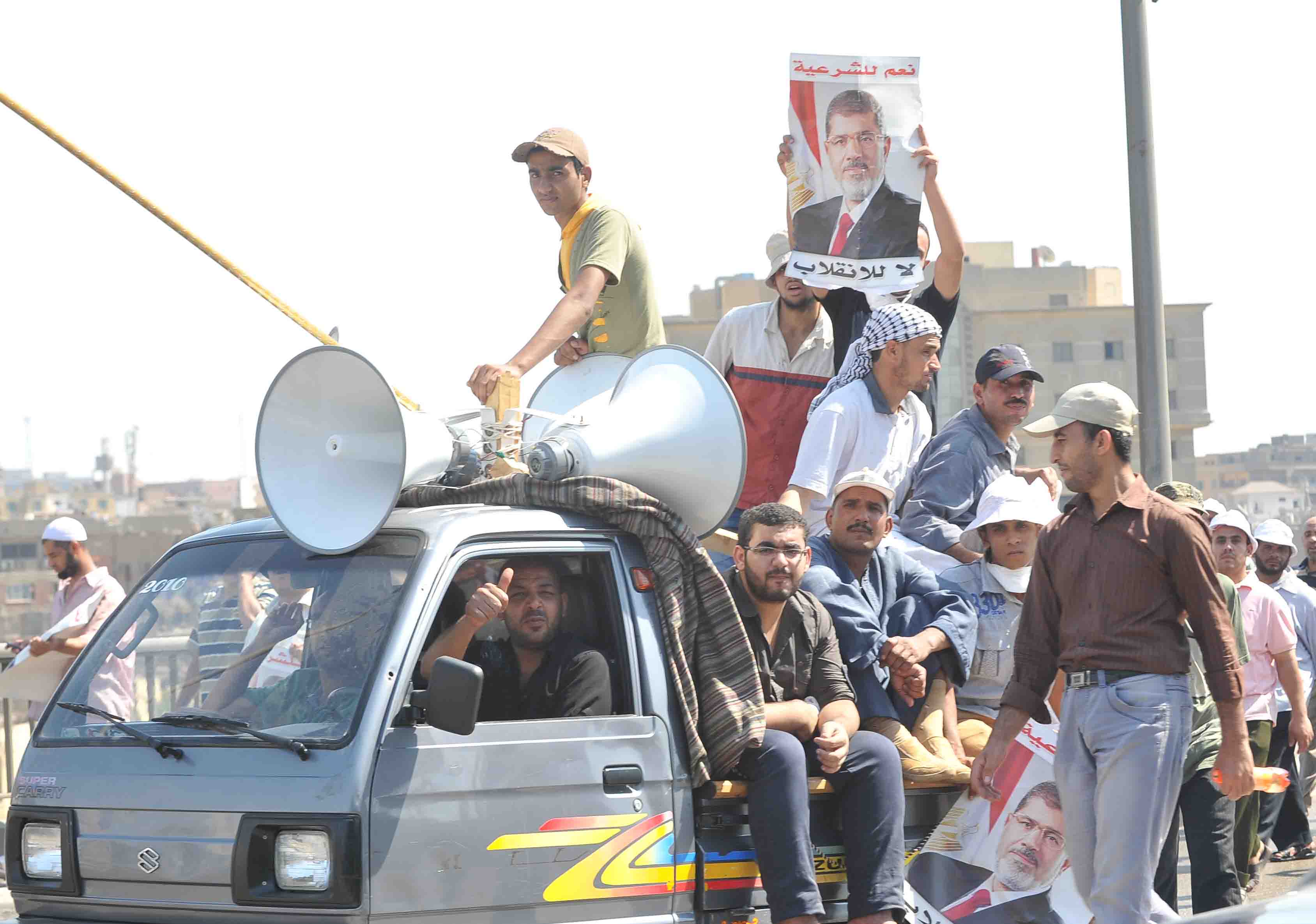 مسيرة شبرا فى طريقها الى رابعة