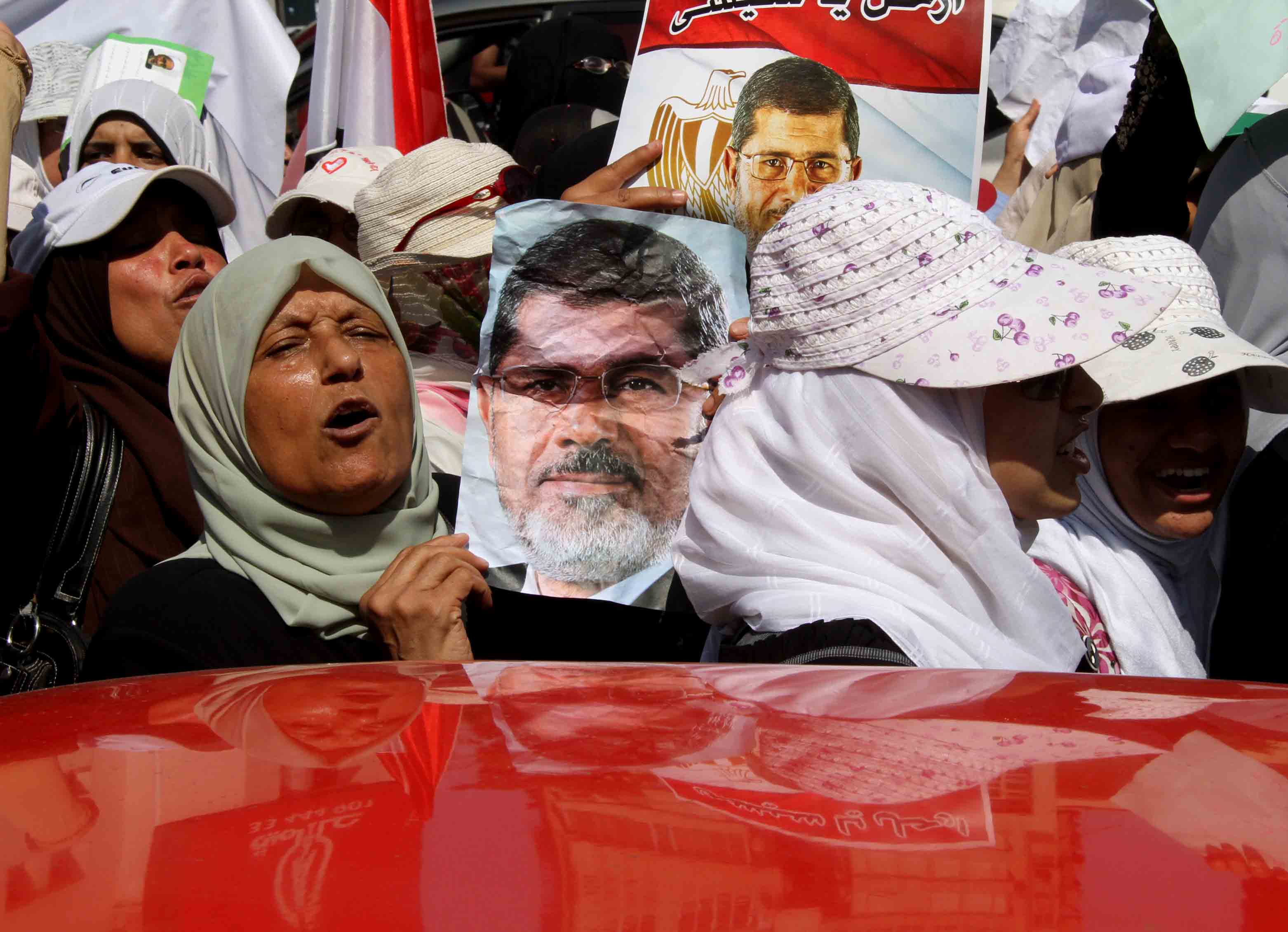 مسيرة سيدات الاخوان المسلمين من النهضة الى ﻿مبنى حقوق الانسان