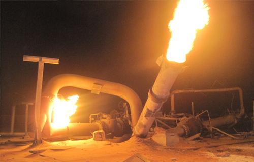 السيطرة على حريق خط الغاز جنوب العريش