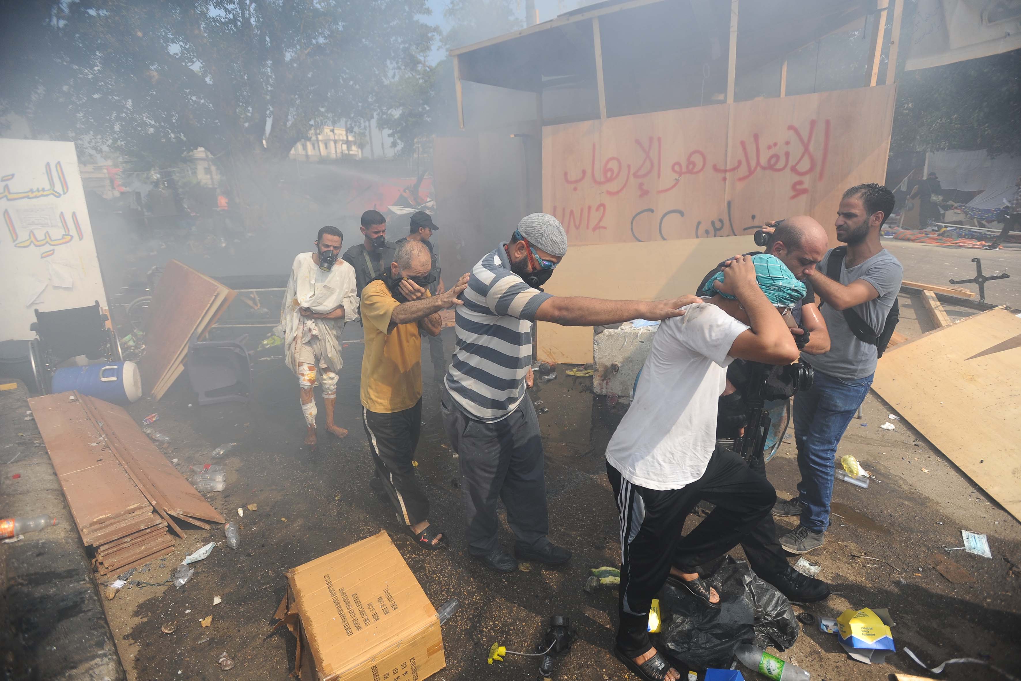 فض اعتصام النهضة