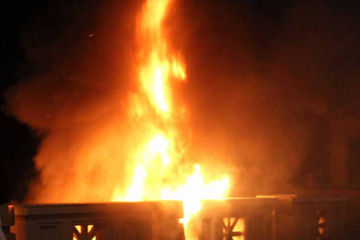 حرق إستراحة محافظ الفيوم ومقر نادي الكتاب المقدس