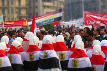 مسيرة نسائية لأنصار جماعة الإخوان المسلمين بالأسكندرية