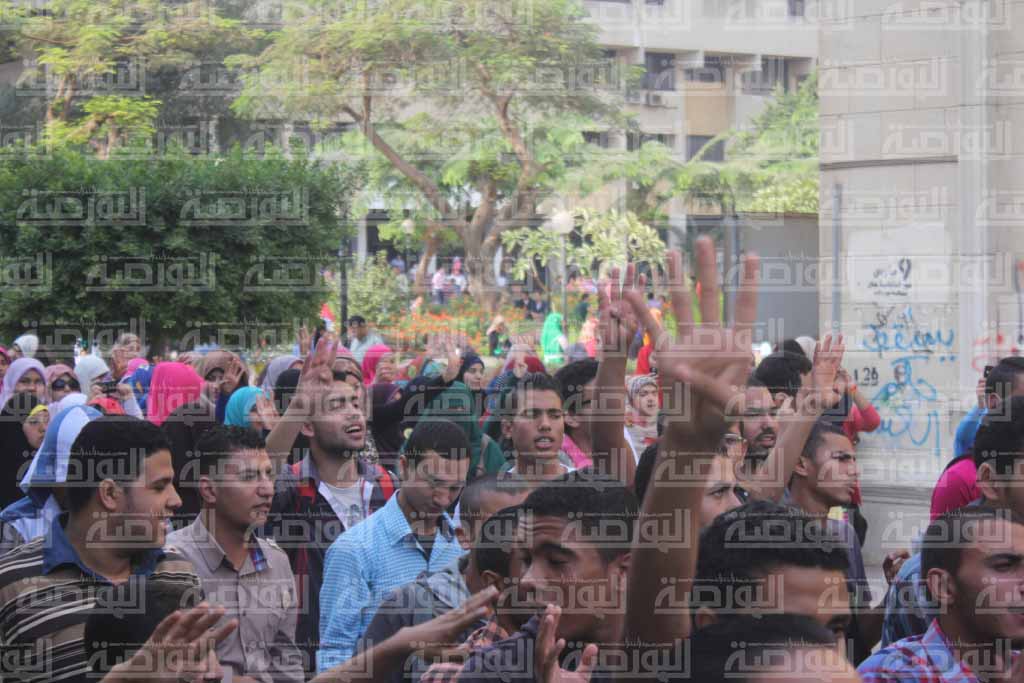 مظاهرات لمؤيدو مرسى في جامعة القاهرة اليوم