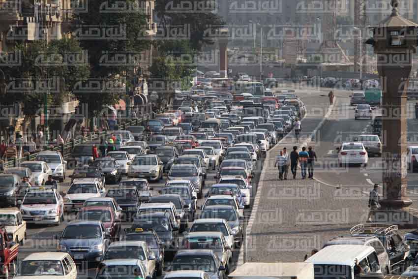 ازدحام المرور بالقاهرة