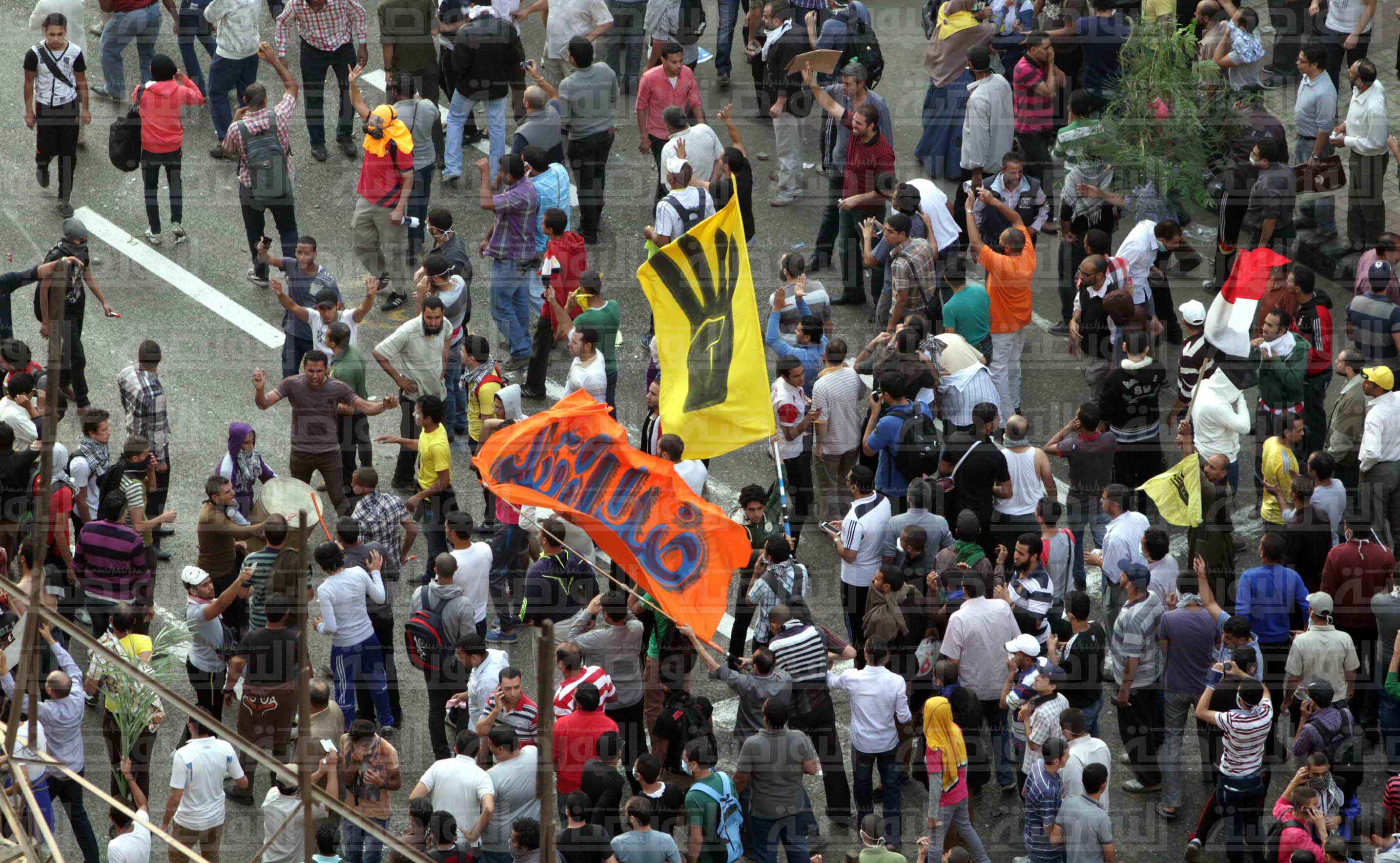 اشتباكات ميدان رمسيس يوم احتفال 6 اكتوبر