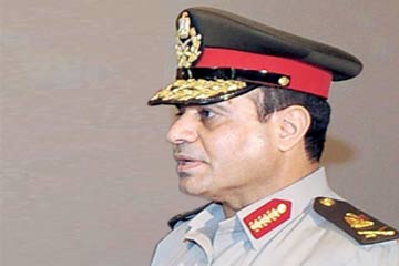 السيسي ينيب قادته لوضع اكاليل الزهور فى ذكري اكتوبر