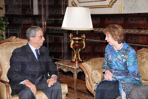 لقاء اشتون بعمرو موسى في ﻿مجلس الشورى اليوم