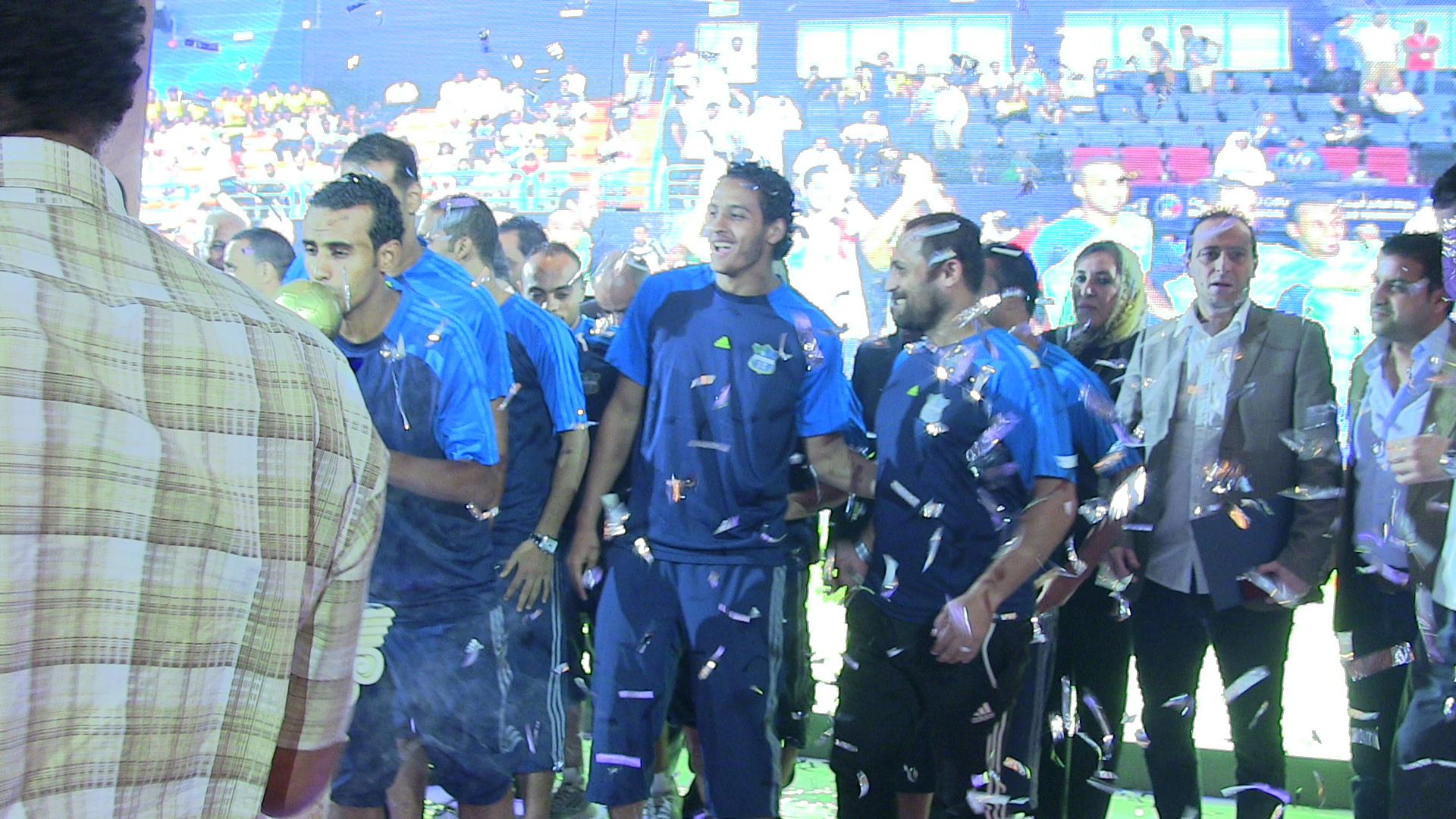 حفل تكريم ﻿نادي مصر المقاصة لفو﻿زه ببطولة ﻿﻿العالم المصغرة لكرة ﻿﻿الصالات للاندية بالكويت 2013