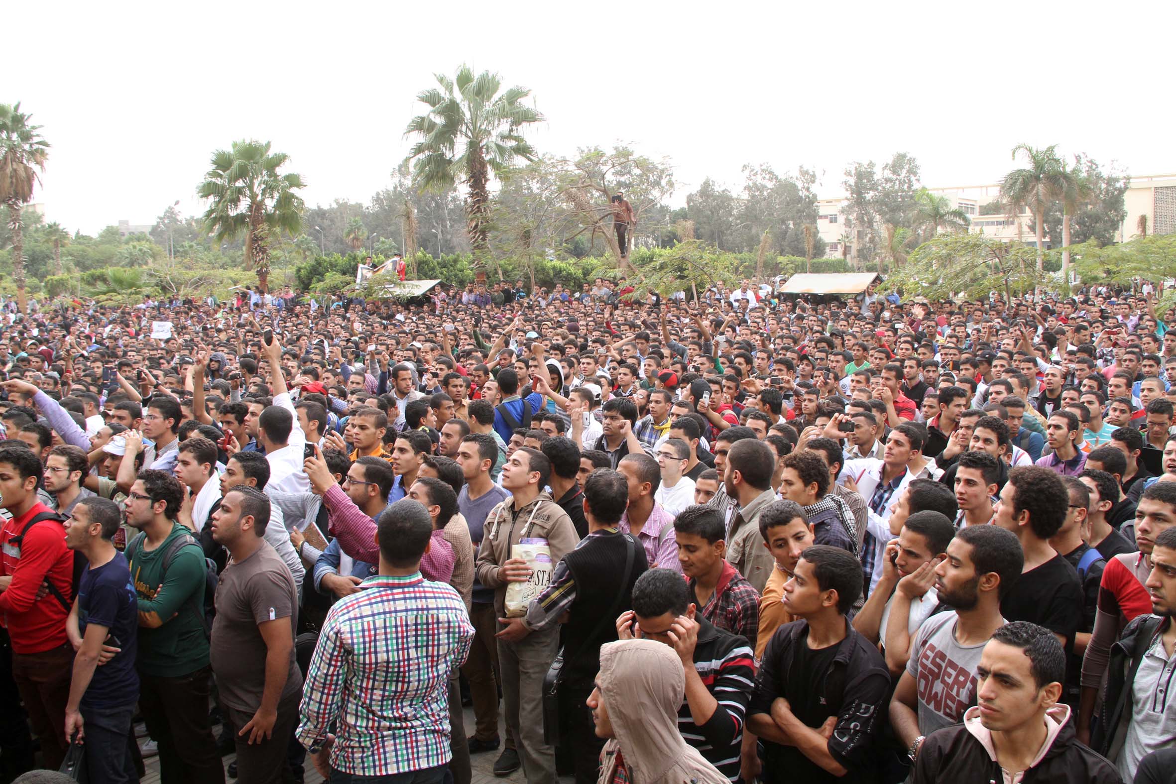 مظاهرات جامعة الازهر