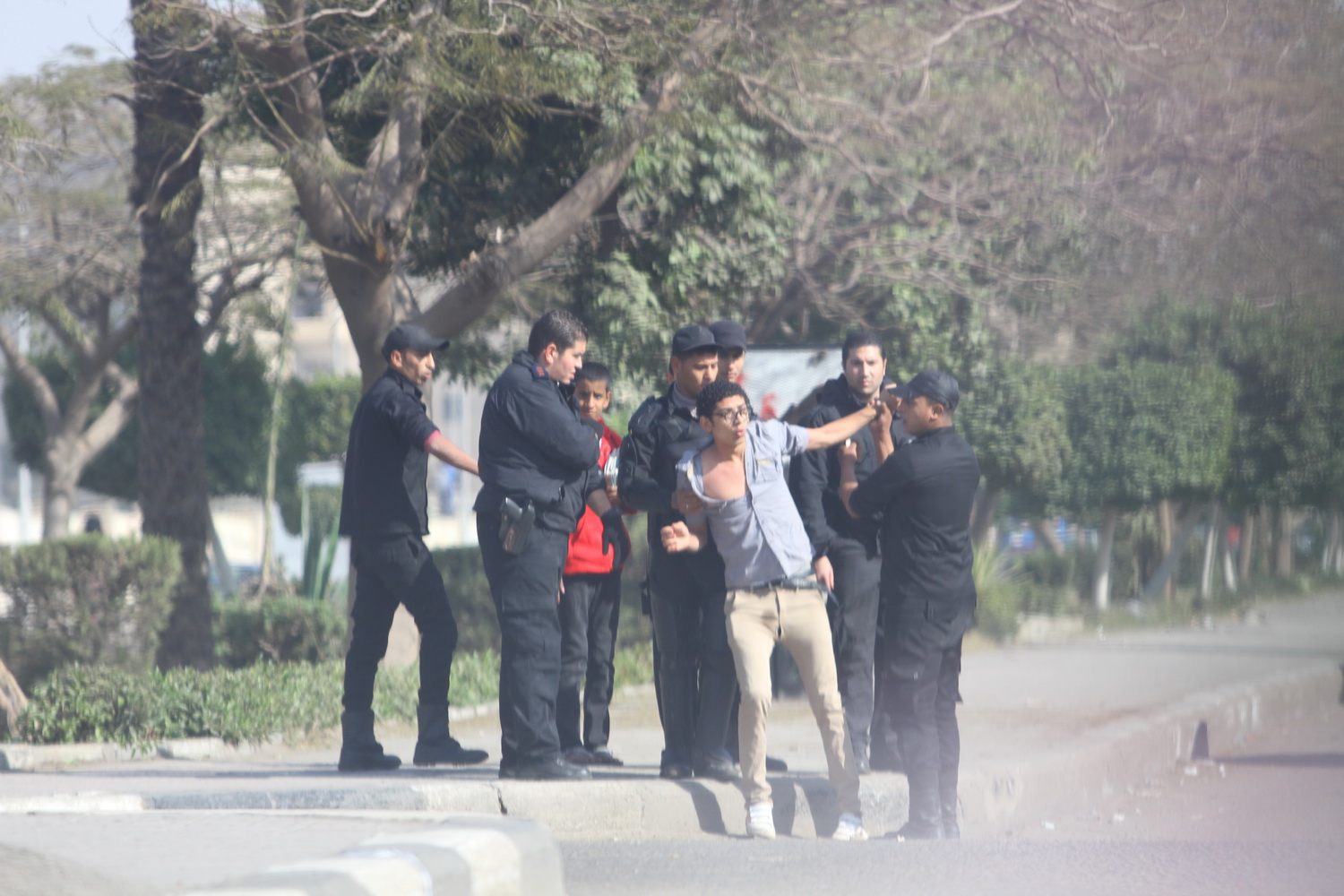 اشتباكات جامعة الازهر والمدينة الجامعية