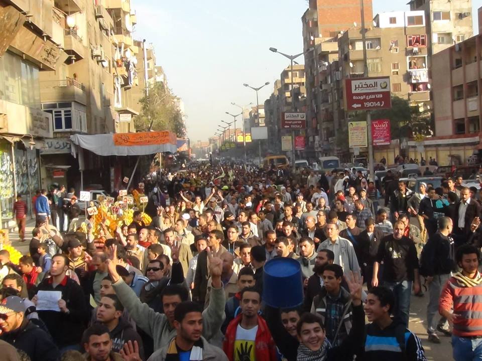 مسيرة امبابة وانضمام مسيرة المهندسين 27-12-2013