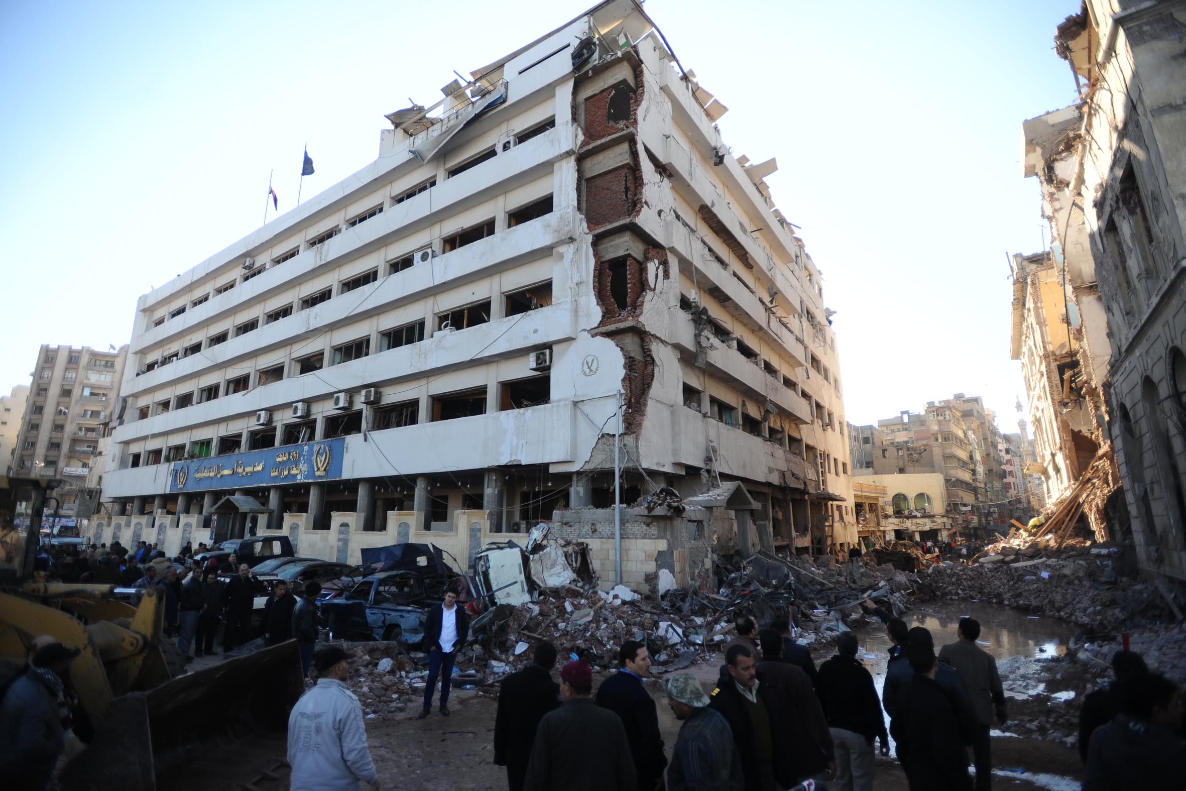 آثار حادث المنصورة