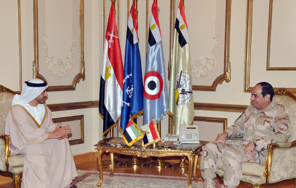 السيسى يستعرض مع الشيخ عبد الله بن زايد مشروعات جديدة