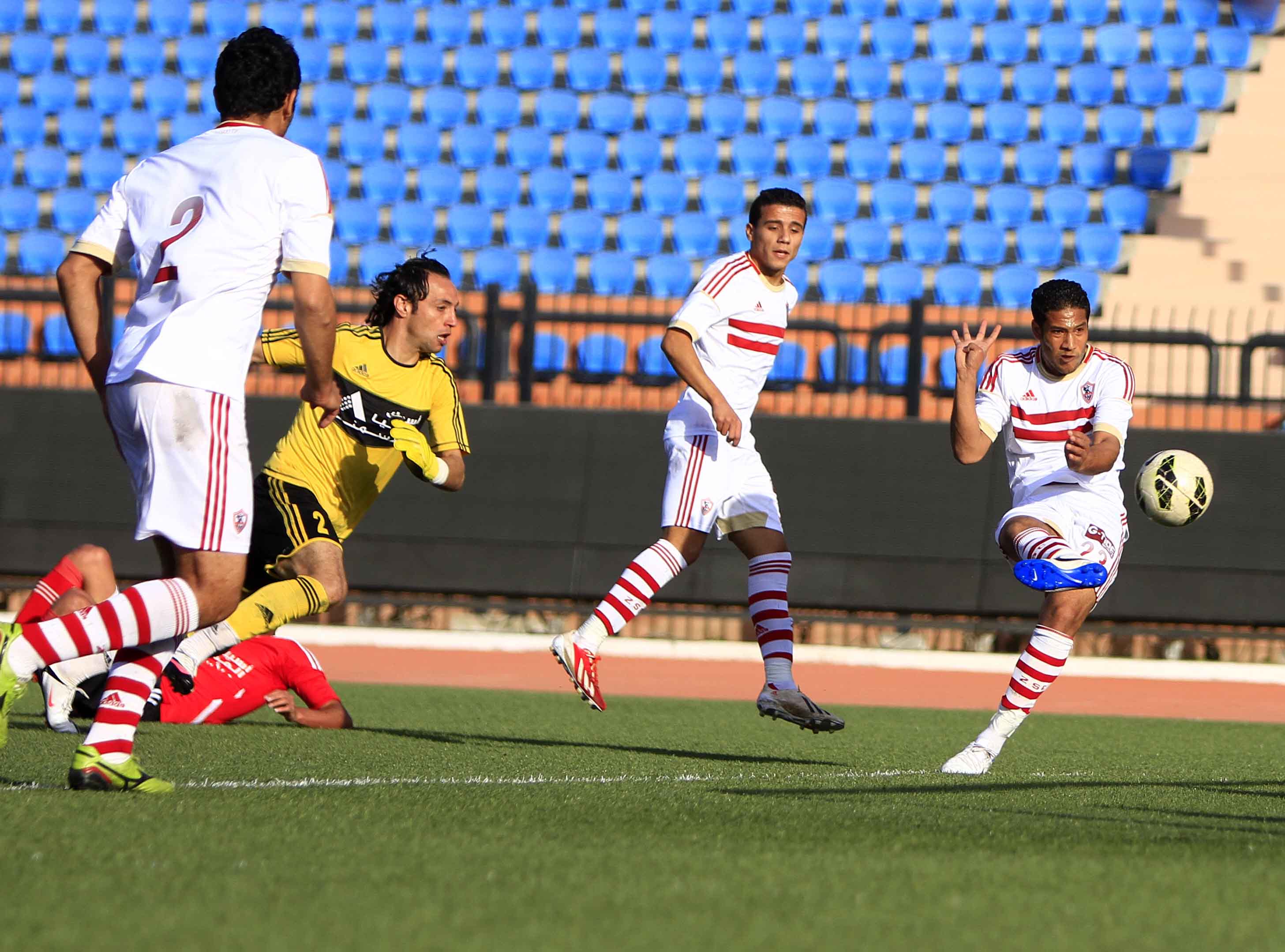 مباراة الزمالك والمنيا
