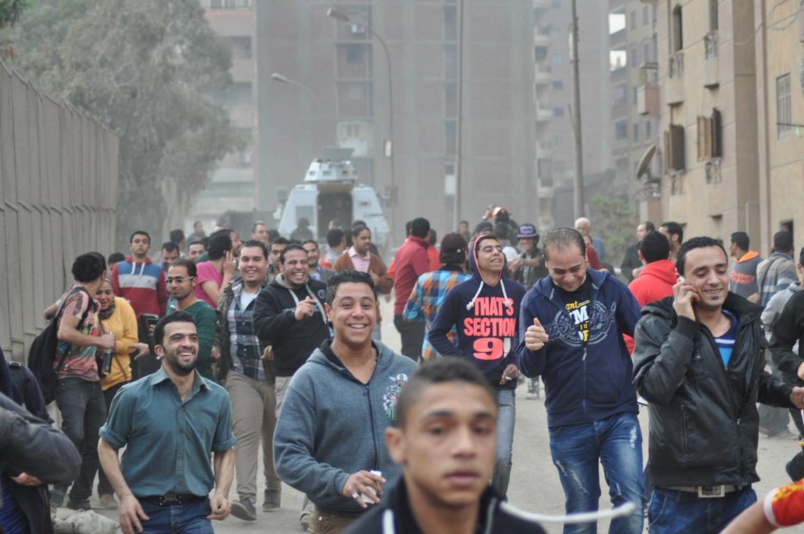 فض ميدان النعام من قبل قوات الامن