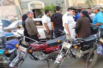 ضبط 1505 دراجة بخارية بدون لوحات في 24 ساعة
