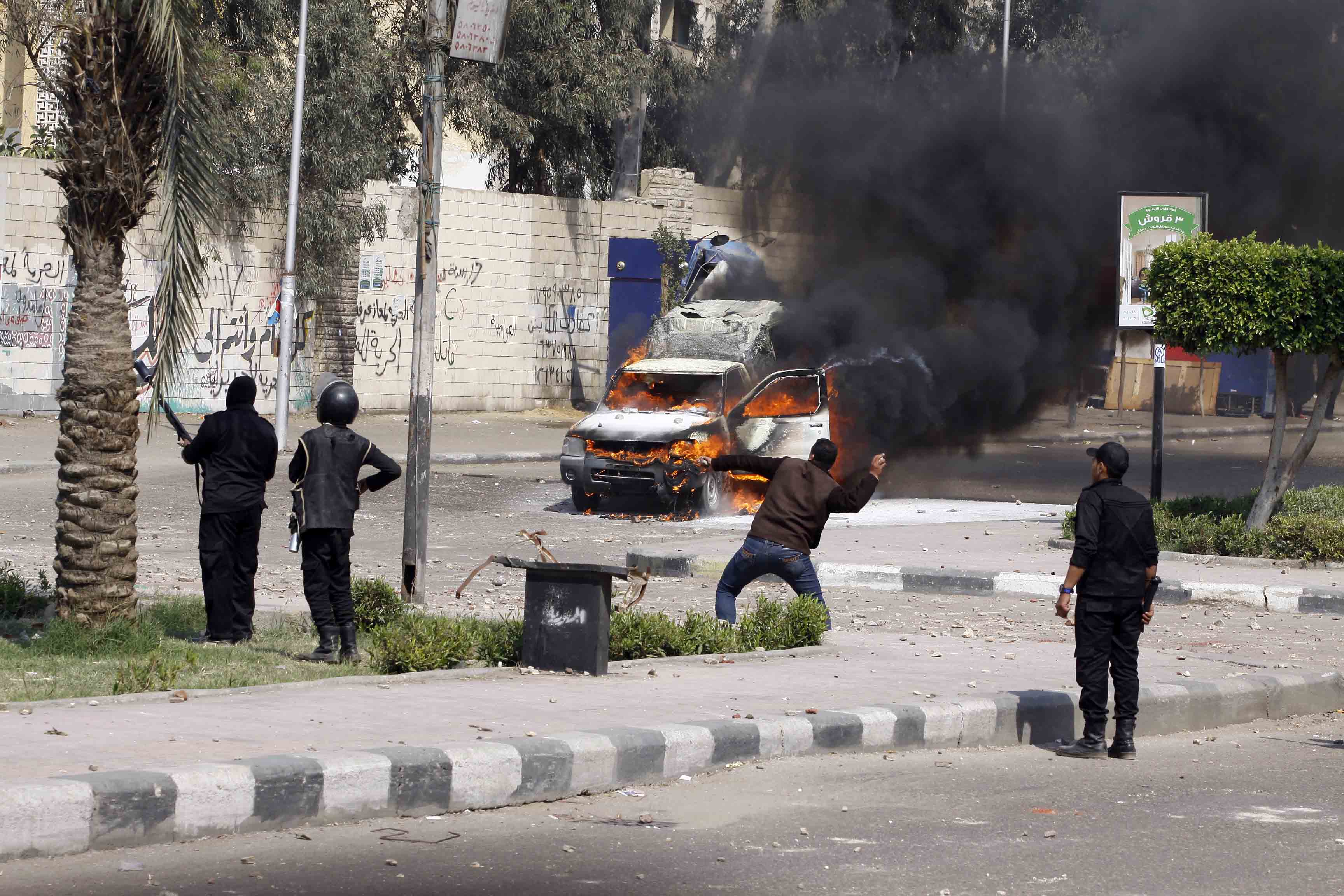 اشتباكات جامعة الازهر