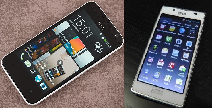 مقارنة بين htc Desire 300 و lg optimus l7 p700