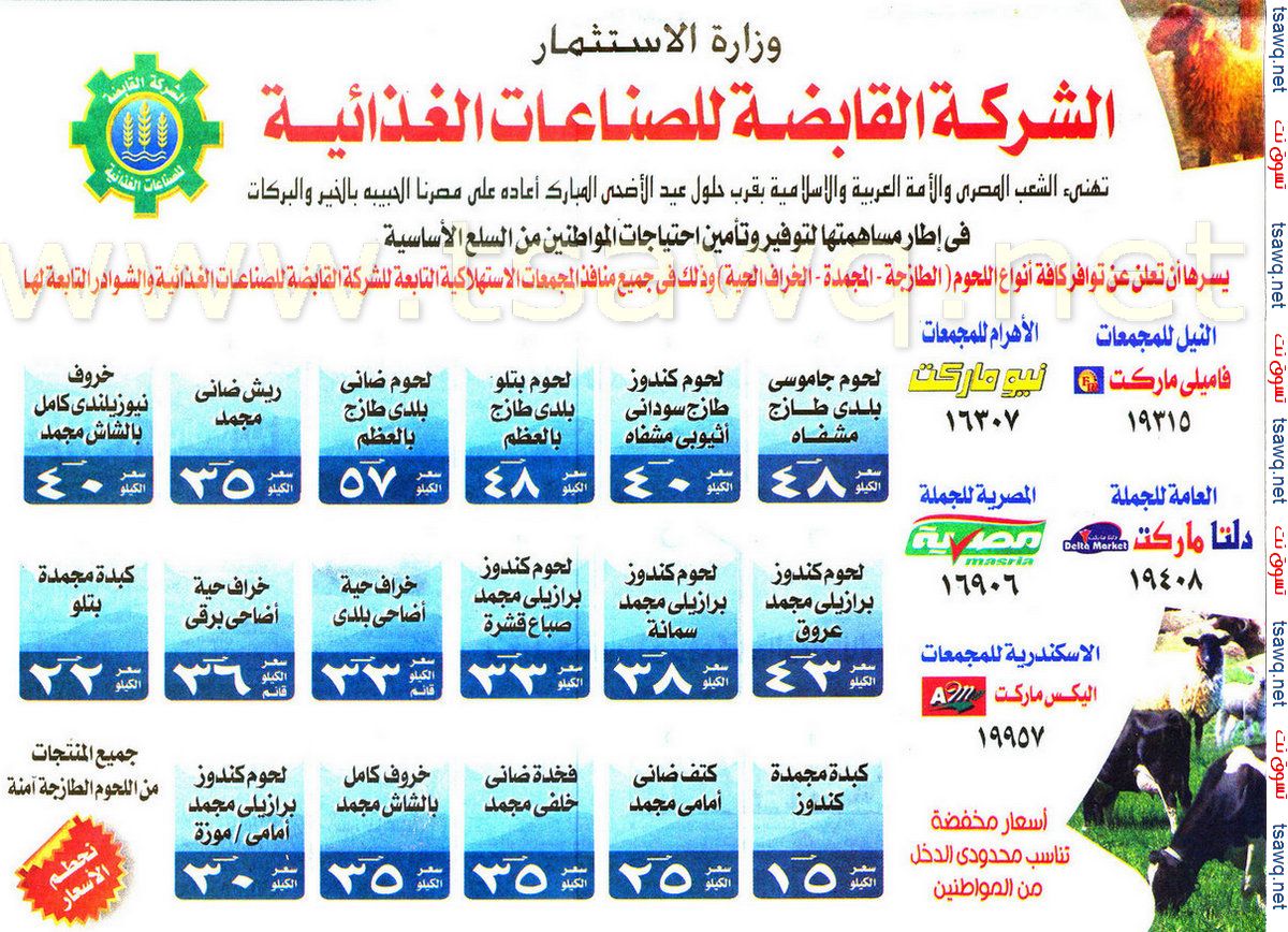 تعيين مجلس إدارة جديد للشركة القابضة للصناعات الغذائية
