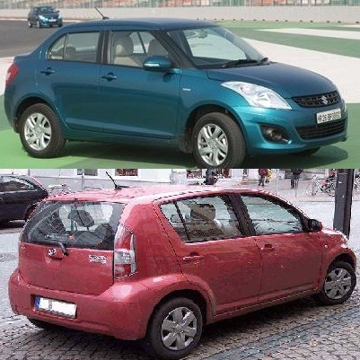 مقارنة بين مواصفات واسعار دايهاتسو سيريون وسوزوكى دزاير فى مصر 