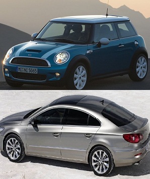 مقارنة بين مواصفات واسعار مينى كوبر اس وفولكس فاجن سى سى